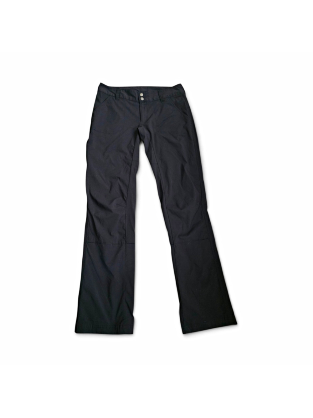 Columbia Black Khakis Pants Women's Regular Nylon/Elastane size 8 dark gray